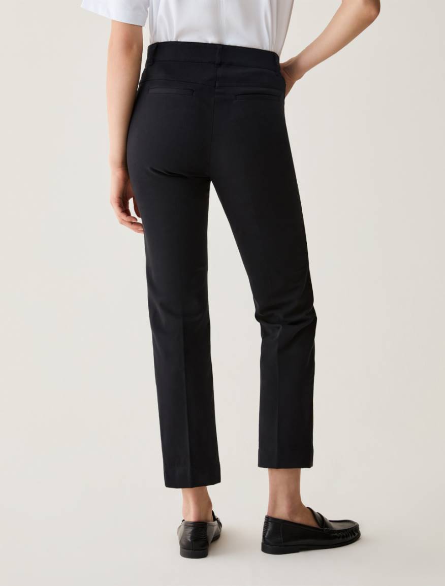 Mini-flare cut trousers - BLACK - Pennyblack - 3