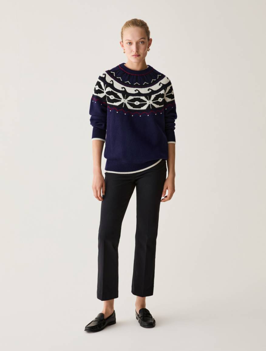 Mini-flare cut trousers - BLACK - Pennyblack