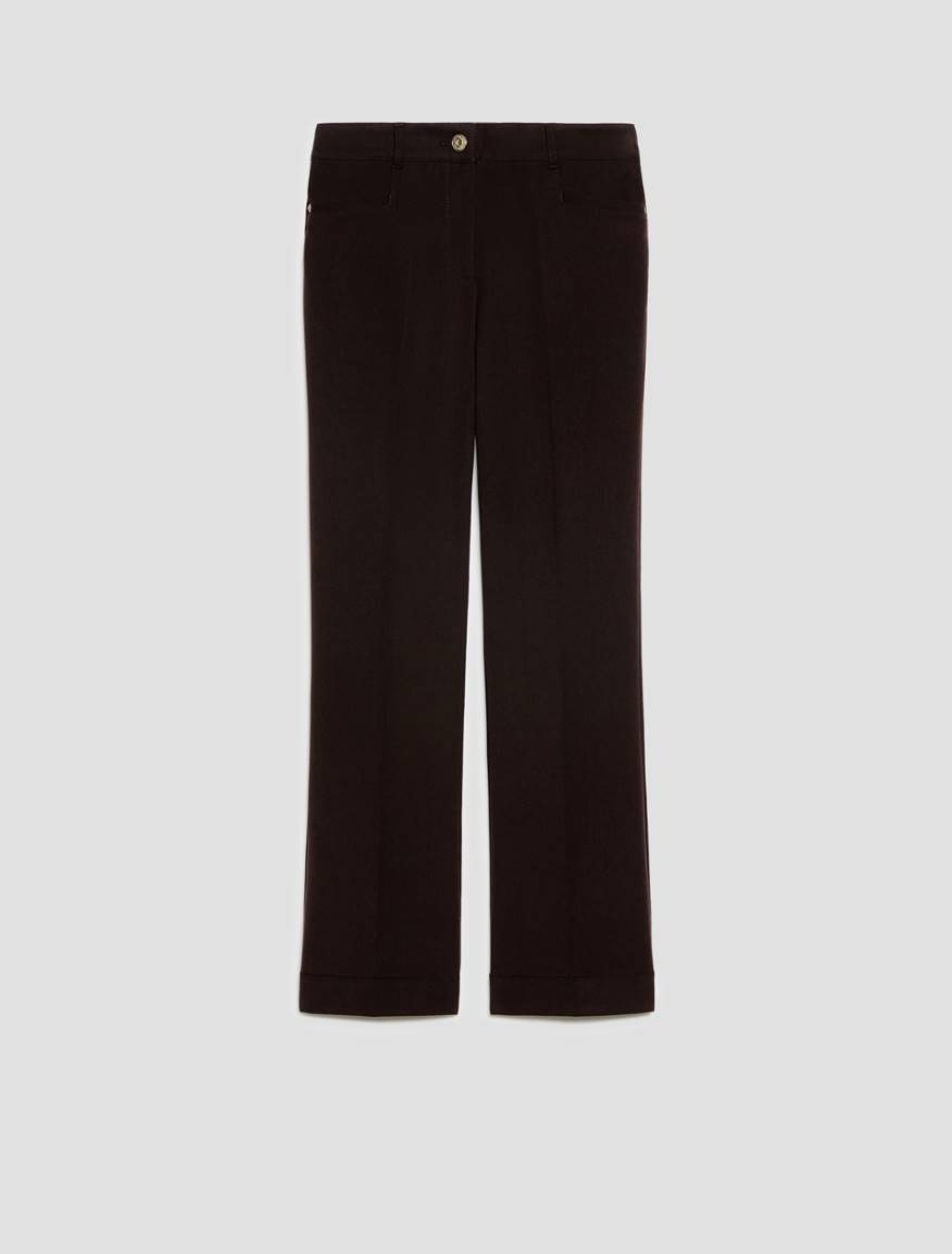 Mini-flare cut trousers - DARK BROWN - Pennyblack - 2