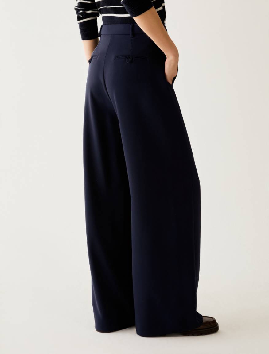 Wide cady trousers - NAVY - Pennyblack - 3