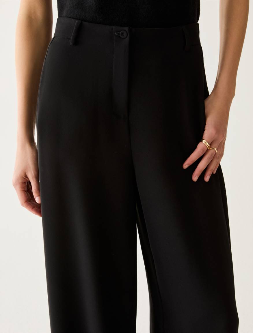 Wide cady trousers - BLACK - Pennyblack - 4