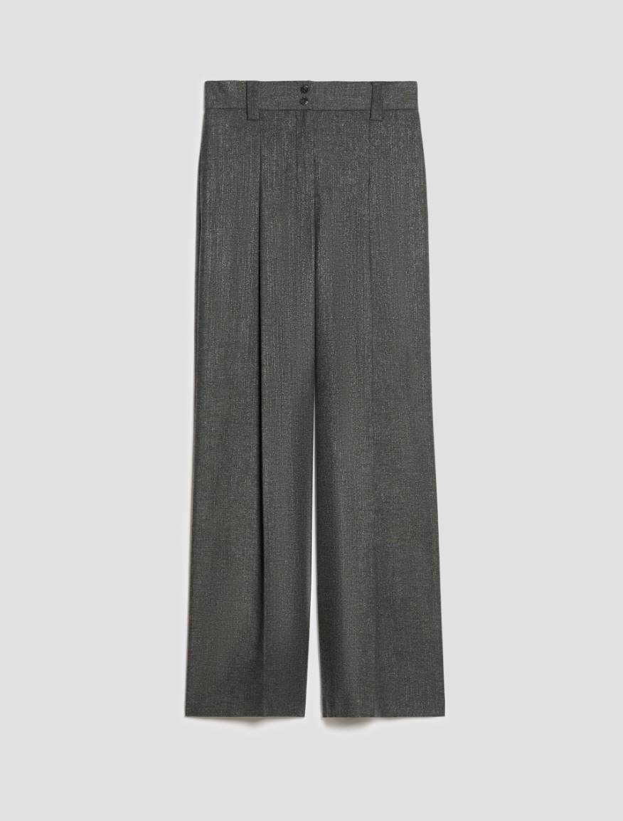 Lamé micro-pattern trousers - PEWTER - Pennyblack - 2