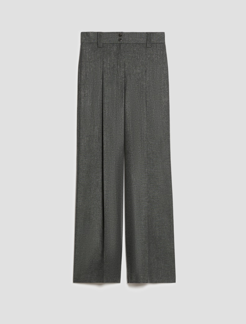 Lamé micro-pattern trousers - Pennyblack - 2