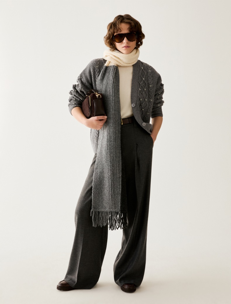 Lamé micro-pattern trousers - Pennyblack - 5