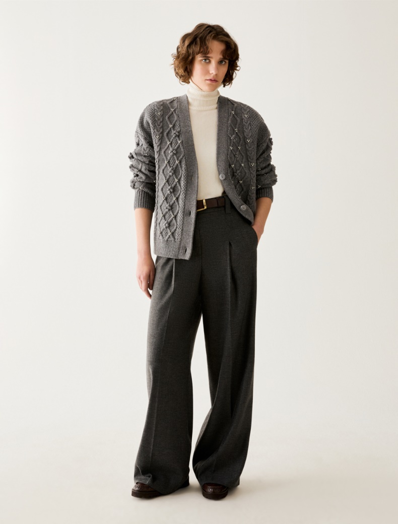 Lamé micro-pattern trousers - Pennyblack