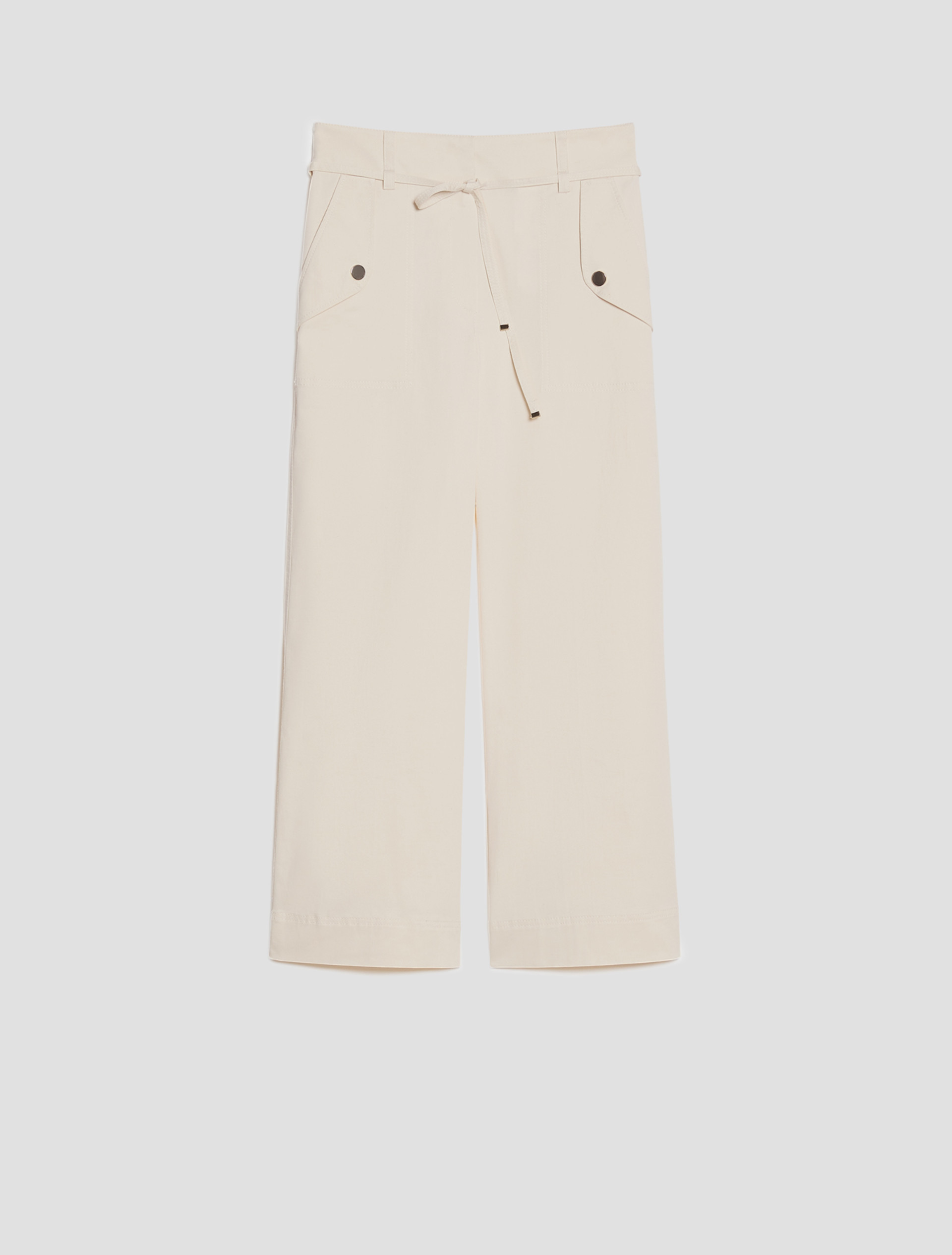 Soft gabardine trousers - WOOL WHITE - pennyblack