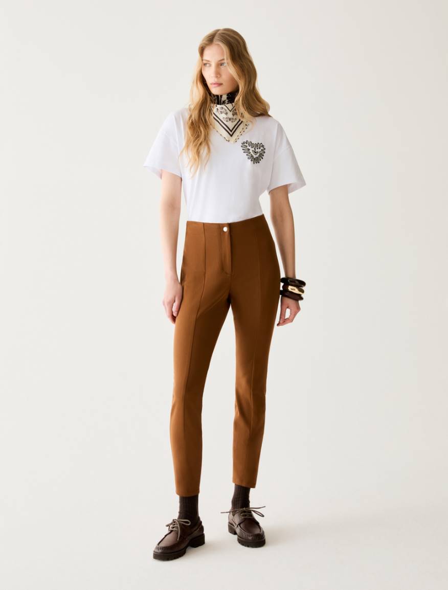 Cavalry twill trousers - TOBACCO BROWN - Pennyblack