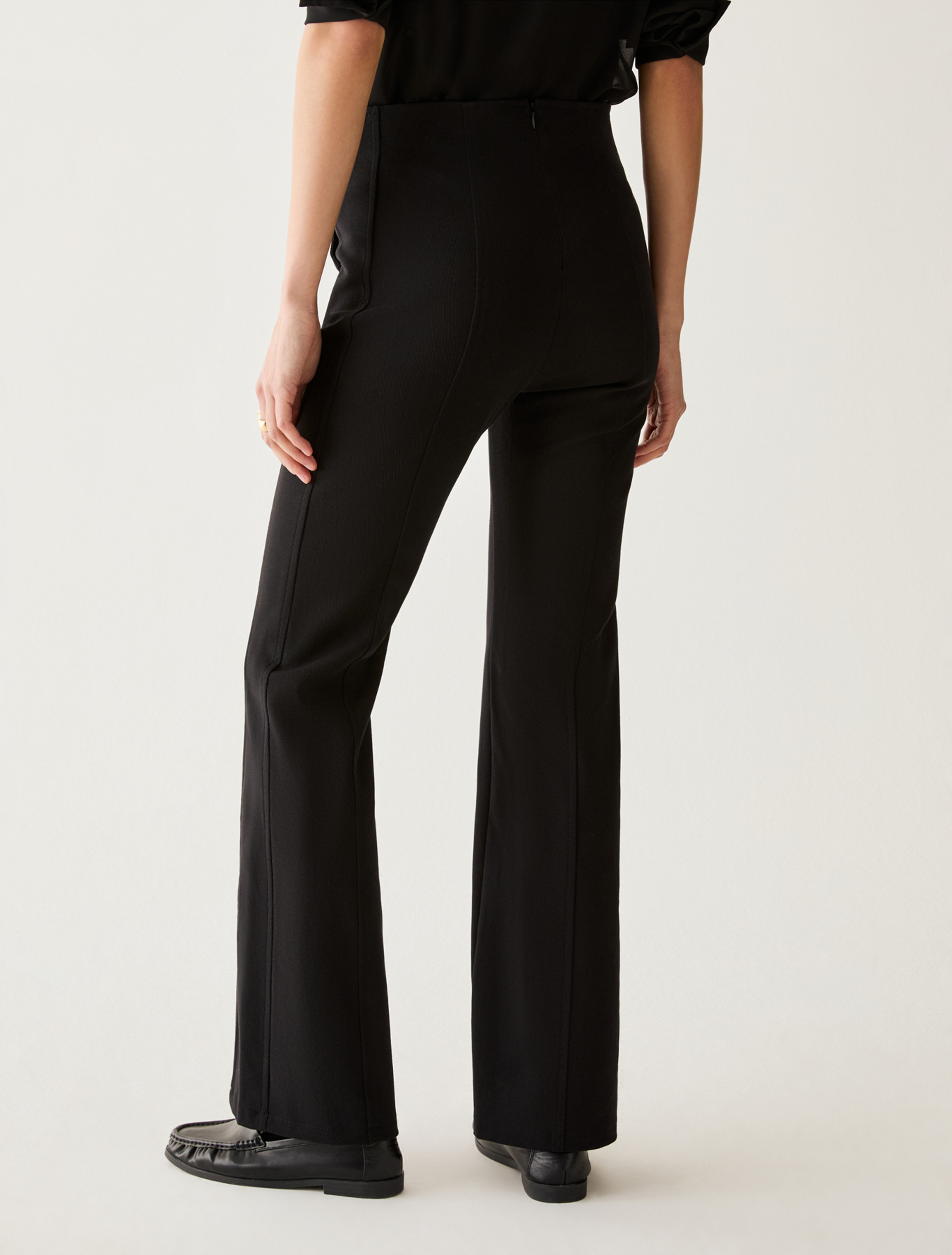 Flared cavalry twill trousers - BLACK - Pennyblack - 3