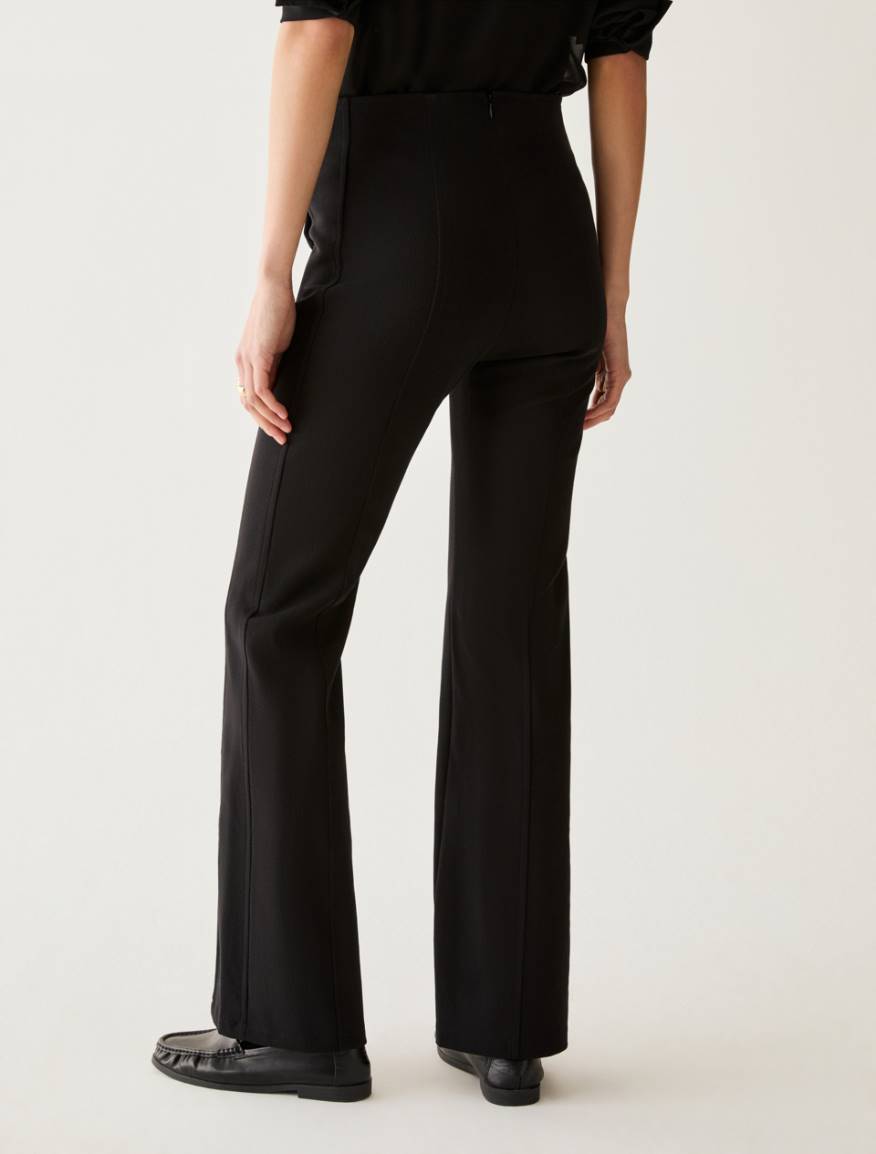 Flared cavalry twill trousers - BLACK - Pennyblack - 3