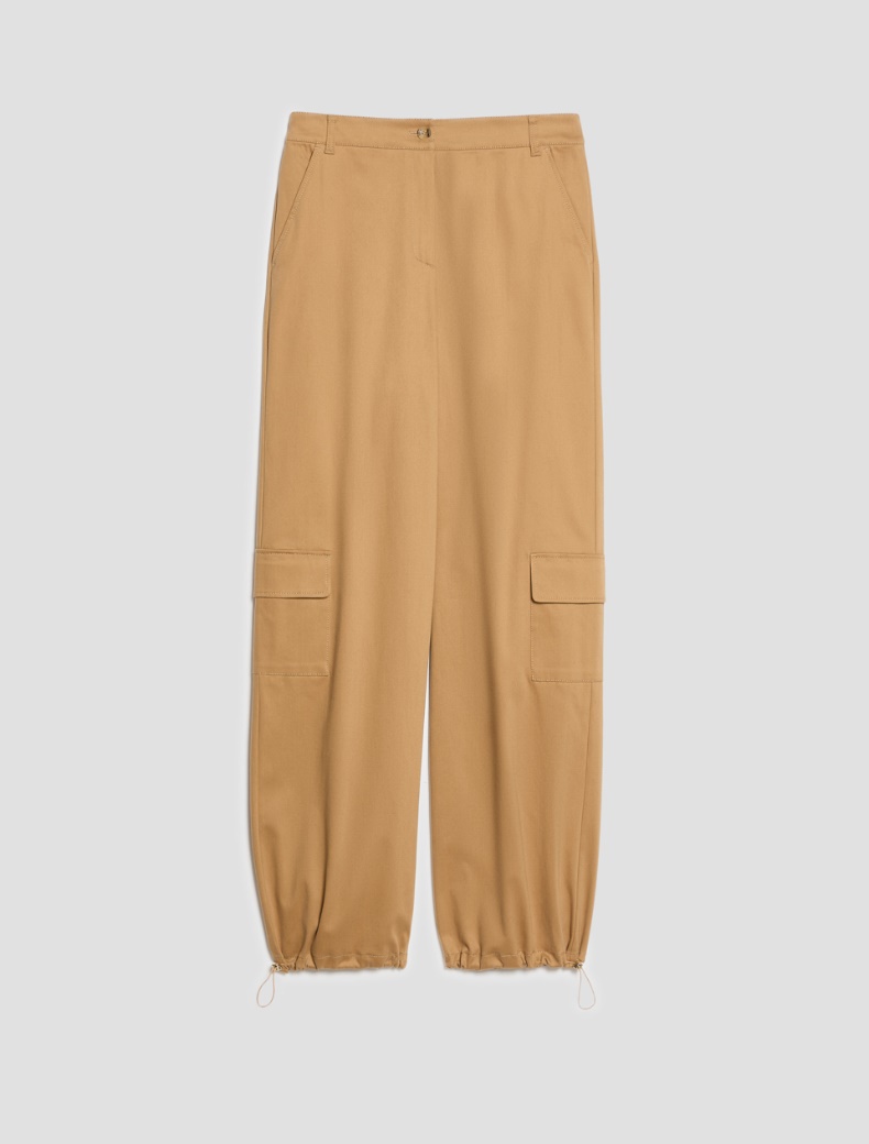 Cotton satin cargo trousers - Pennyblack - 2