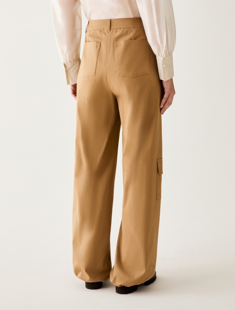 Cotton satin cargo trousers - Pennyblack - 3