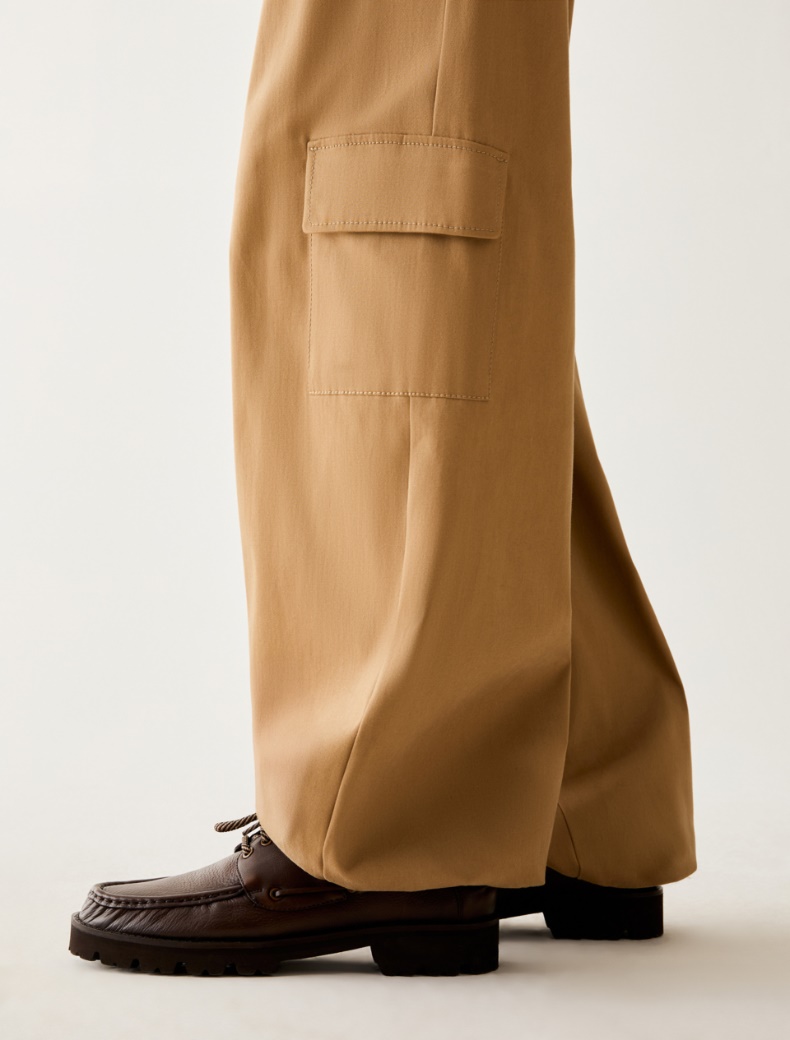 Cotton satin cargo trousers - Pennyblack - 4