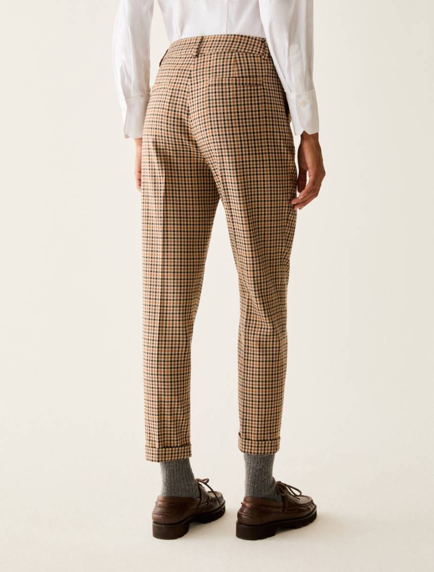 Slim-cut tailored trousers - CAMEL - Pennyblack - 3