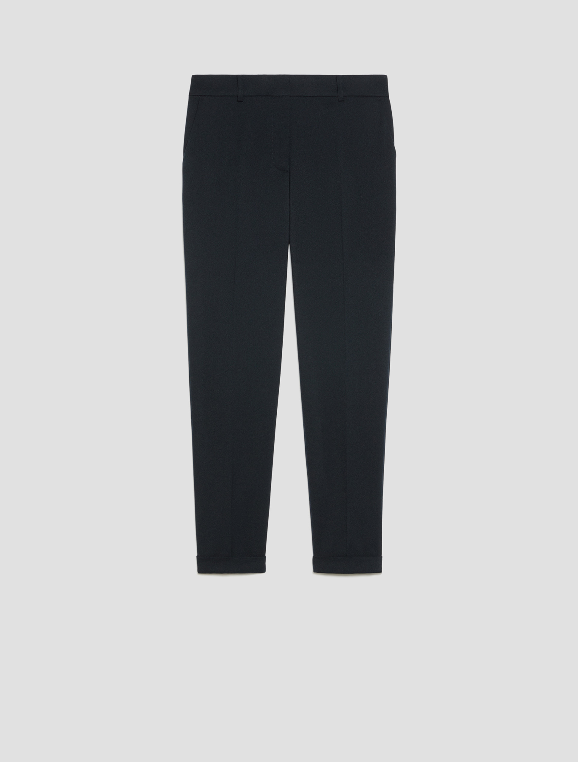 Slim-cut tailored trousers - NAVY - Pennyblack - 2