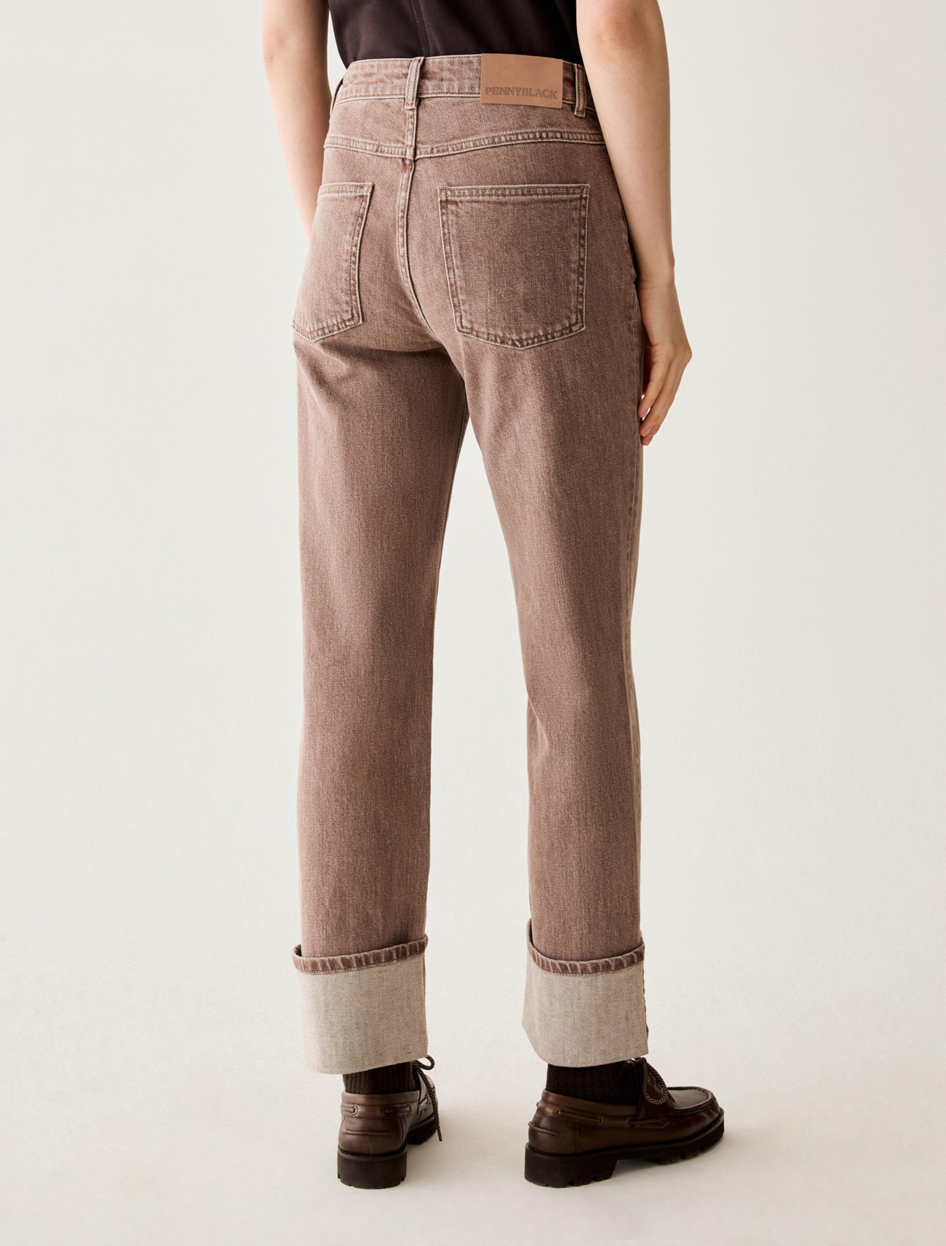 Regular-cut kasha jeans - BEIGE - Pennyblack - 3