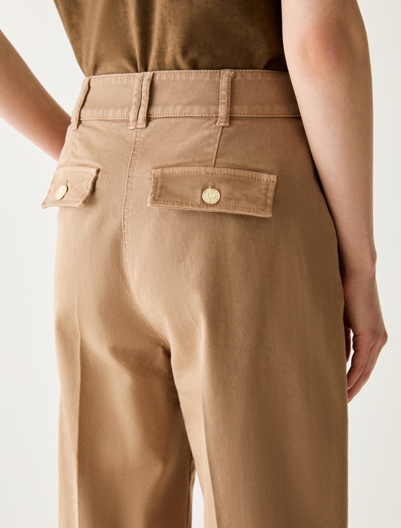 Carrot-cut cotton trousers - Pennyblack - 4