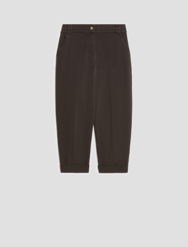 Carrot-cut cotton trousers - Pennyblack - 2
