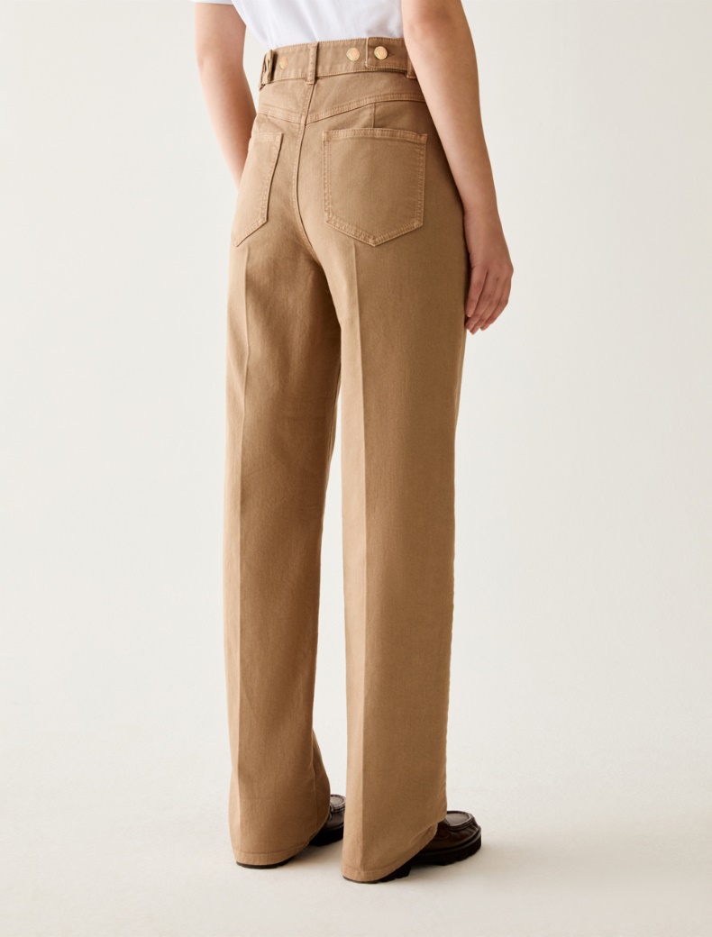 Straight-leg cotton trousers - Pennyblack - 3