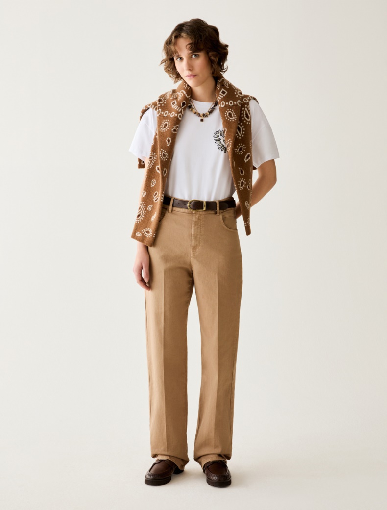 Straight-leg cotton trousers - Pennyblack