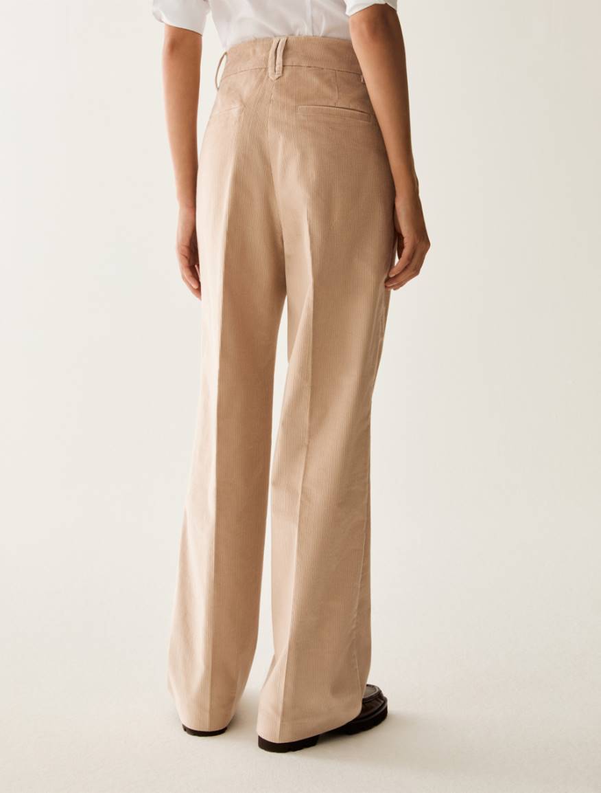 Tailored corduroy trousers - BEIGE - Pennyblack - 3