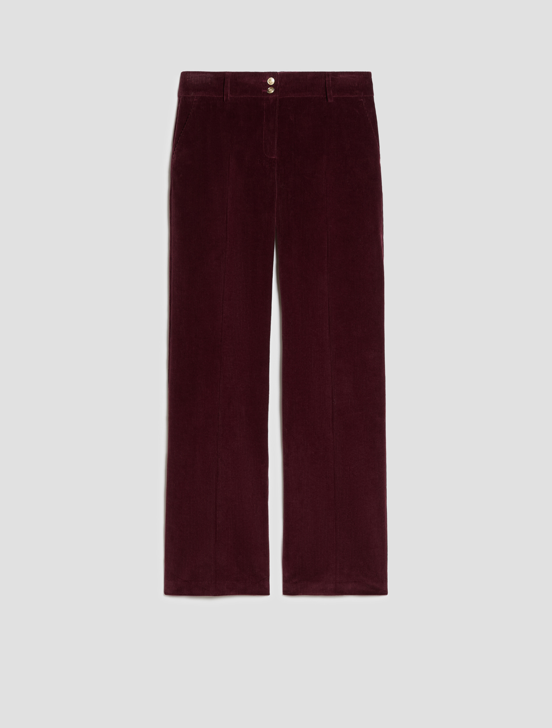 Tailored corduroy trousers - BORDEAUX - Pennyblack - 2