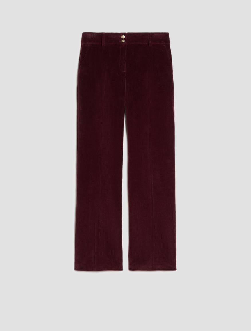 Tailored corduroy trousers - BORDEAUX - Pennyblack - 2