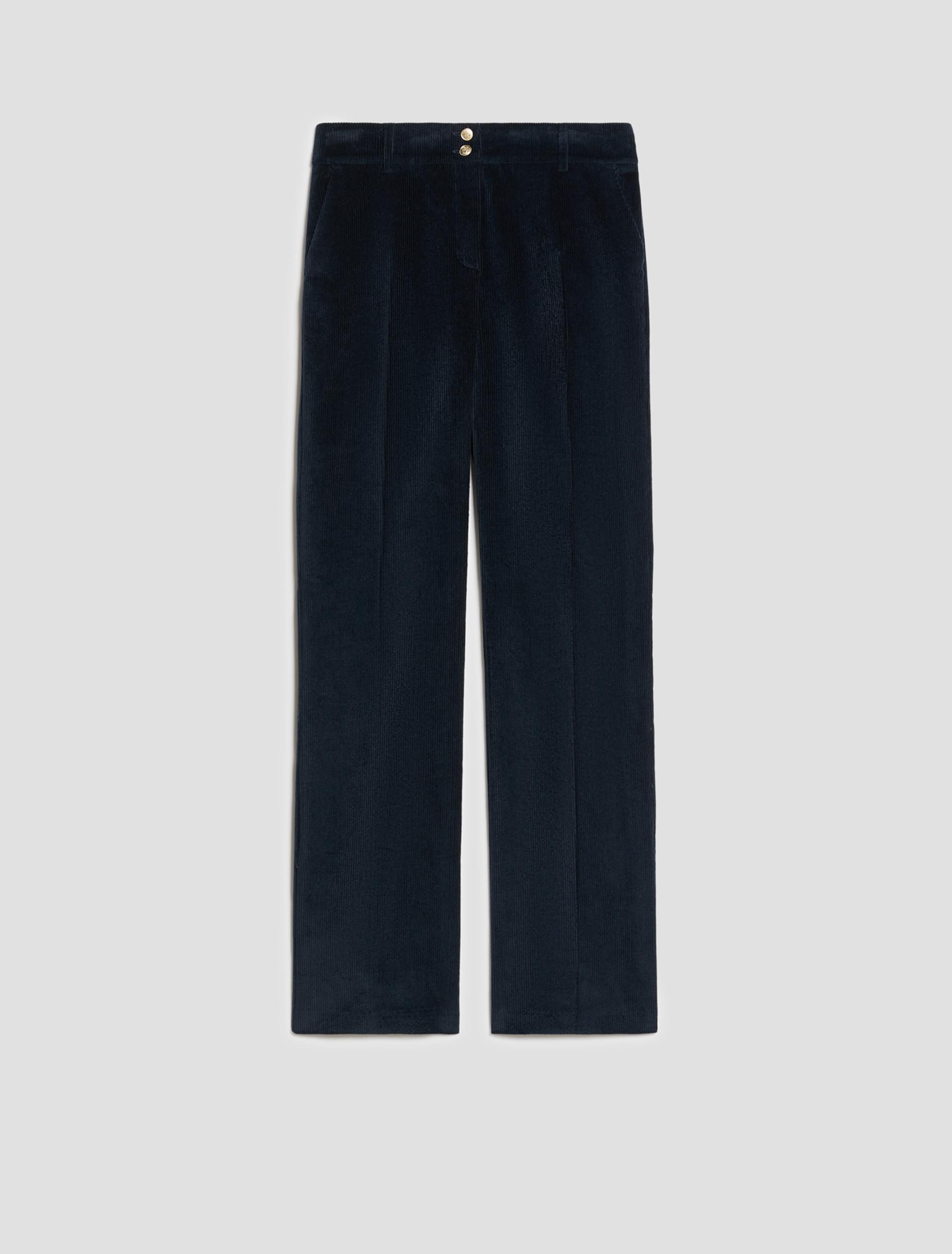 Tailored corduroy trousers - NAVY - Pennyblack - 2