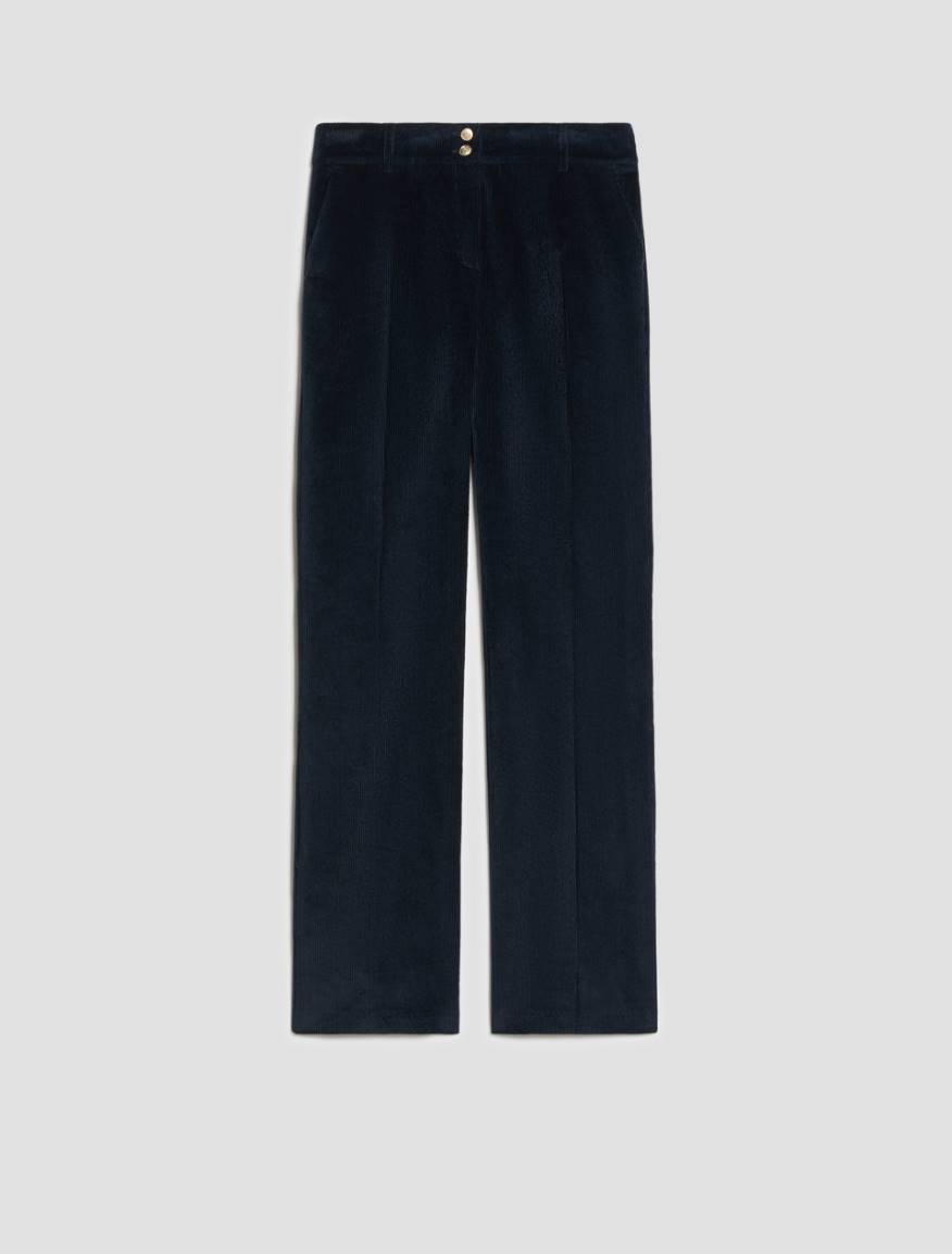 Tailored corduroy trousers - NAVY - Pennyblack - 2