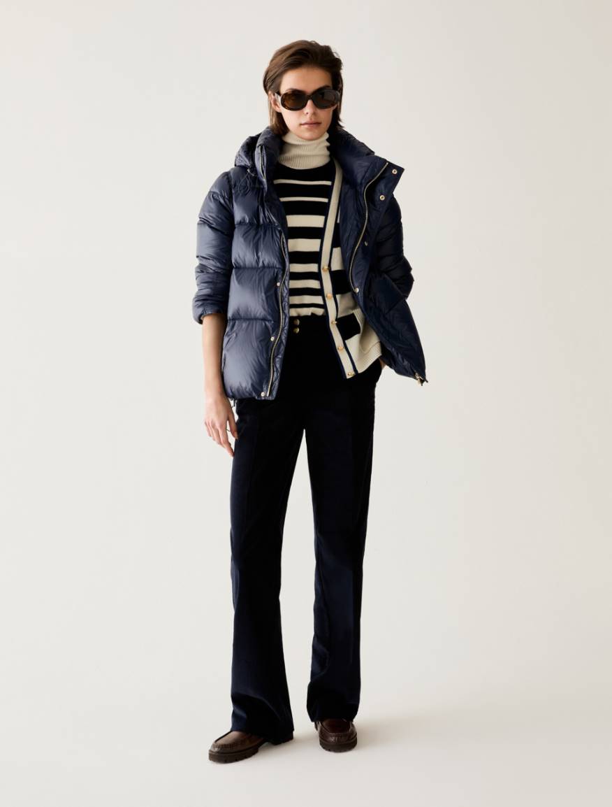 Tailored corduroy trousers - NAVY - Pennyblack - 5