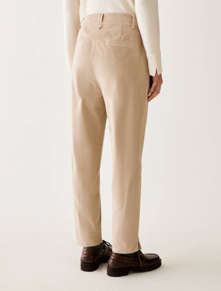 Corduroy trousers - BEIGE - Pennyblack - 3