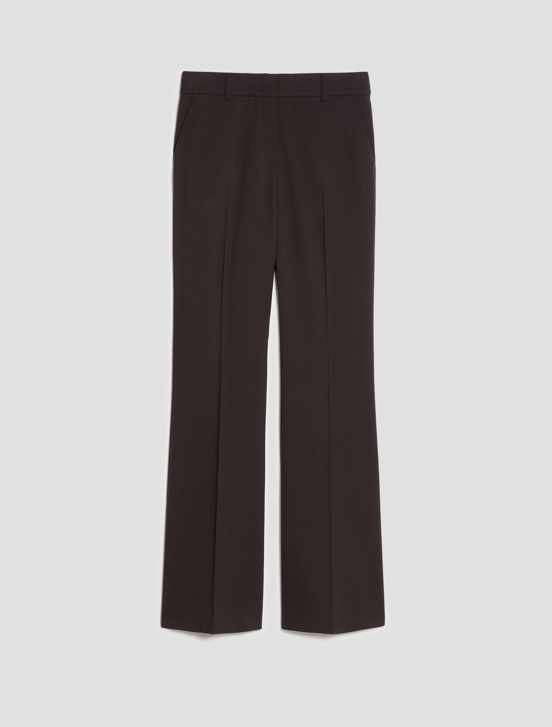 Tailored flare-cut trousers - DARK BOWN - Pennyblack - 2
