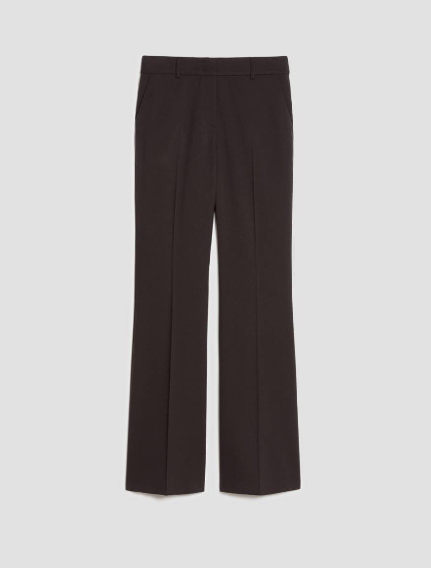 Tailored flare-cut trousers - DARK BOWN - Pennyblack - 2