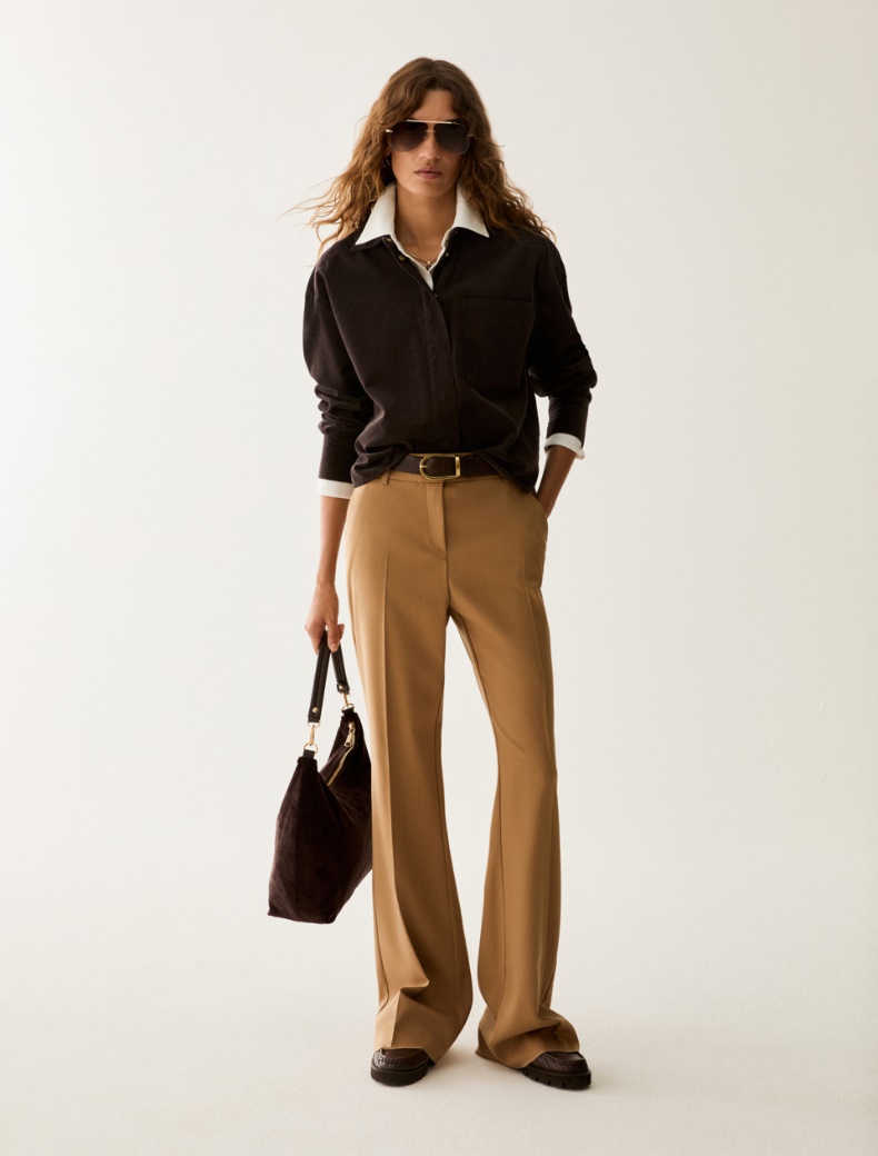 Tailored flare-cut trousers - Pennyblack - 5