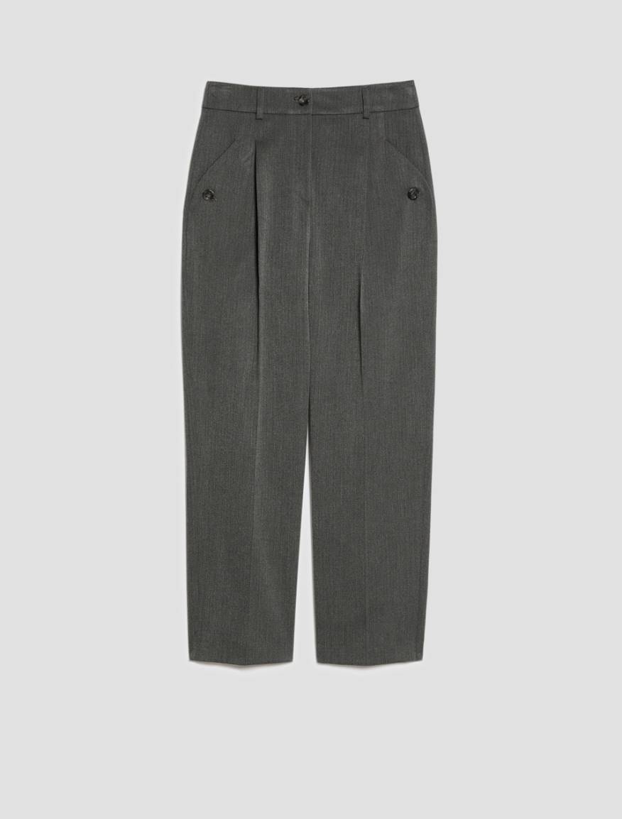 Tailored carrot-cut trousers - GREY - Pennyblack - 2