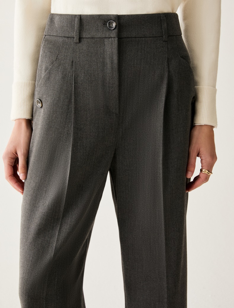 Tailored carrot-cut trousers - Pennyblack - 4