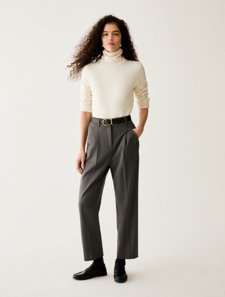 Tailored carrot-cut trousers - Pennyblack