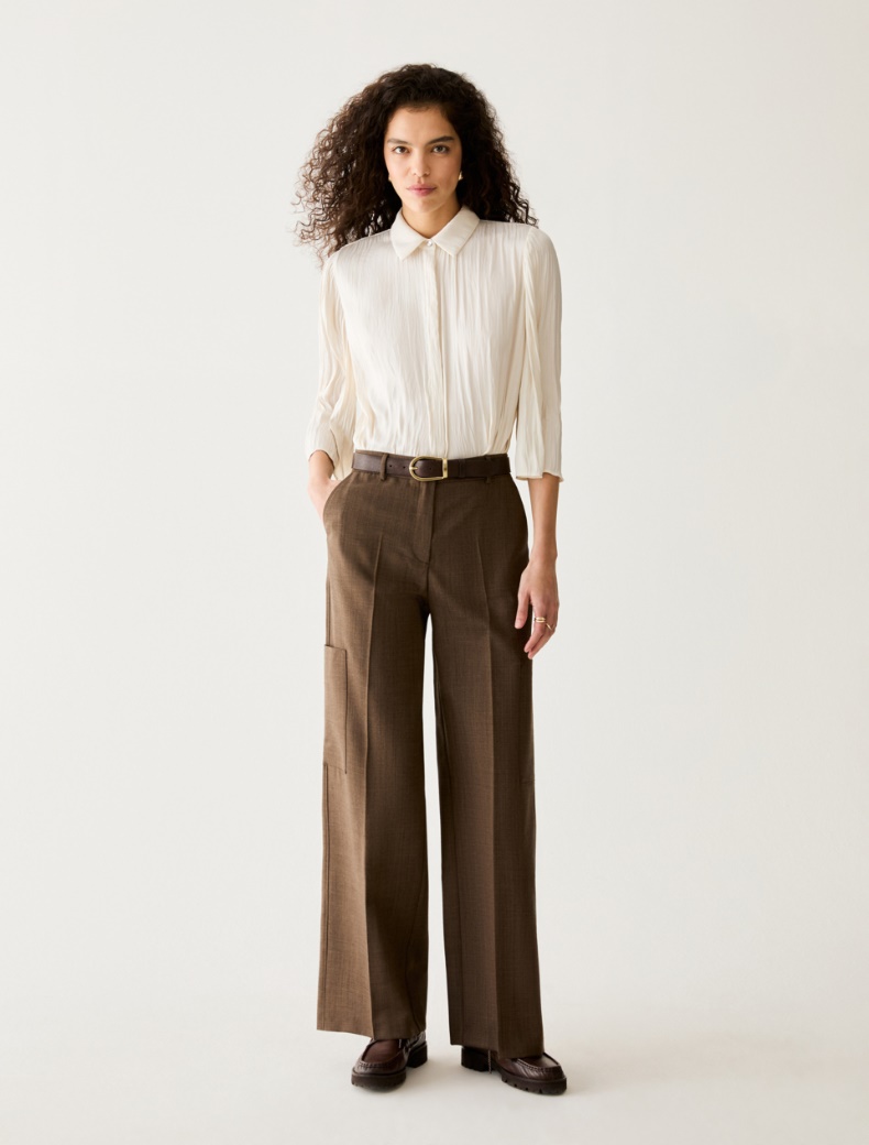 Pure wool cargo trousers - Pennyblack