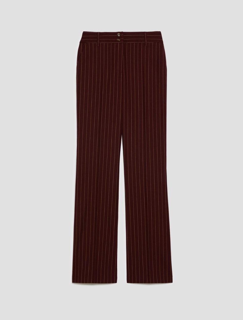 Pinstripe straight-leg trousers - Pennyblack - 2