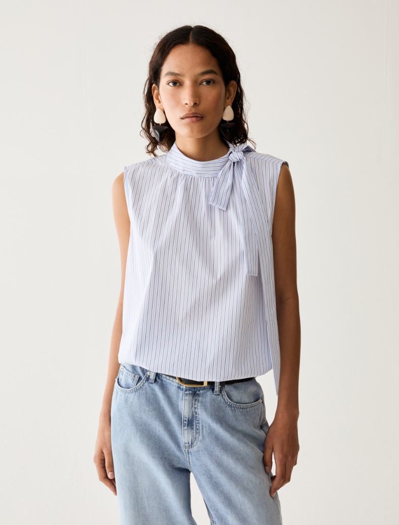 Poplin top with bow - Pennyblack - 6