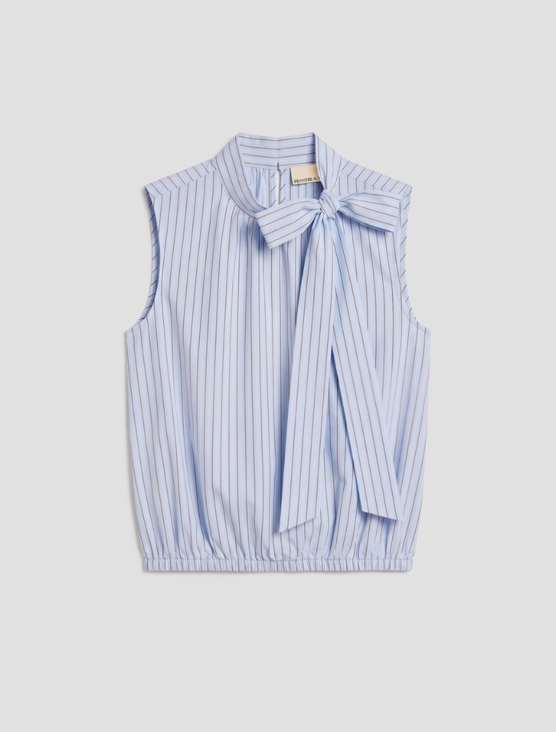 Poplin top with bow - Pennyblack - 7