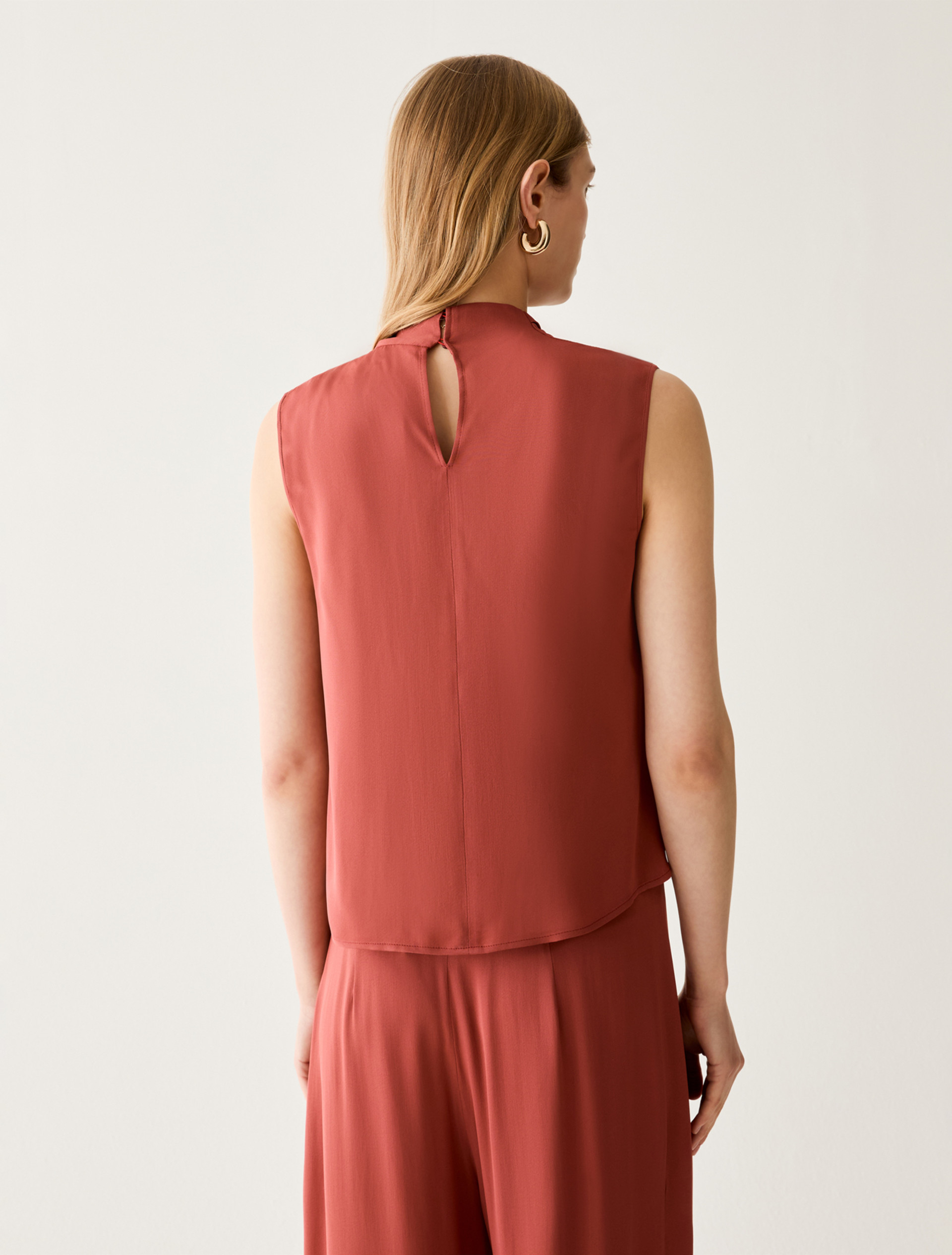 Double georgette top - RED - pennyblack
