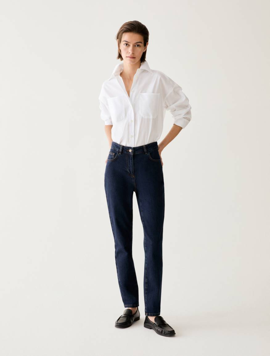 Skinny-cut jeans - MIDNIGHTBLUE - Pennyblack