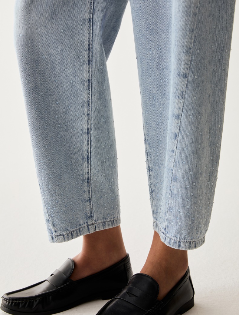 Raindrop barrel-leg jeans - Pennyblack - 4