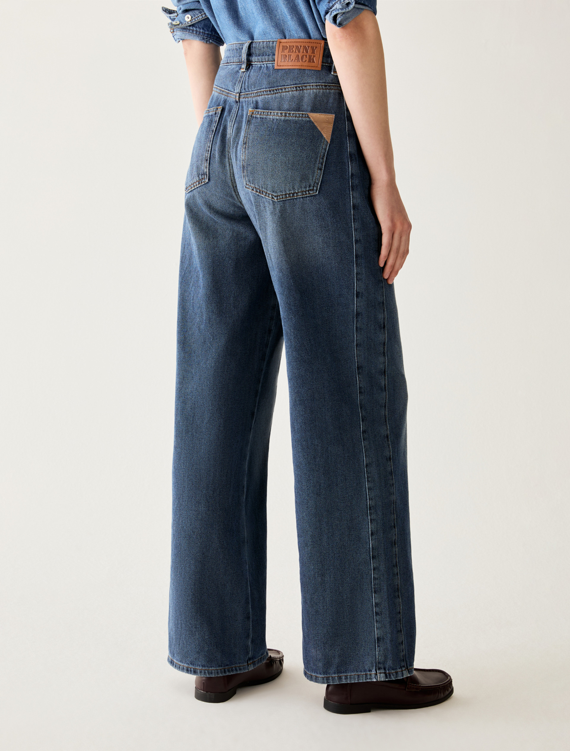 Jeans puddle fit - BLUE JEANS - Pennyblack - 3