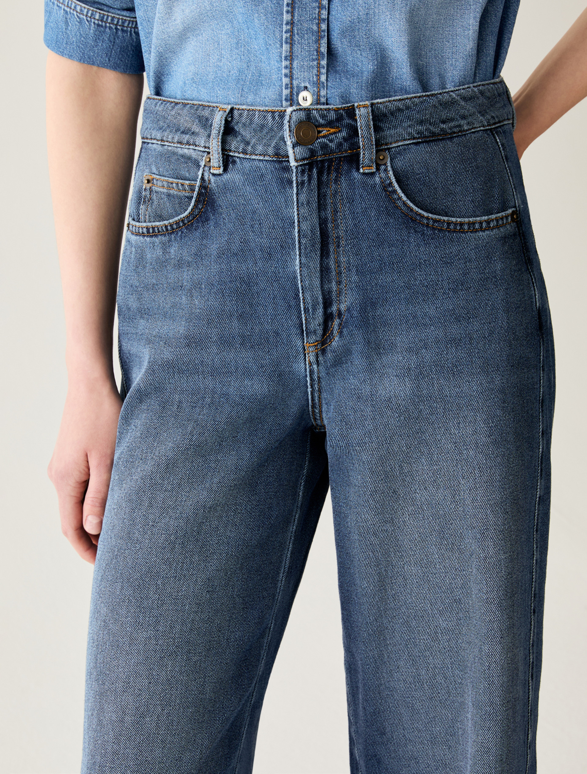 Jeans puddle fit - BLUE JEANS - Pennyblack - 4