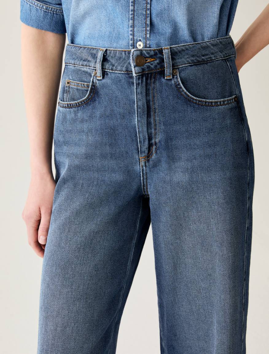 Jeans puddle fit - BLUE JEANS - Pennyblack - 4