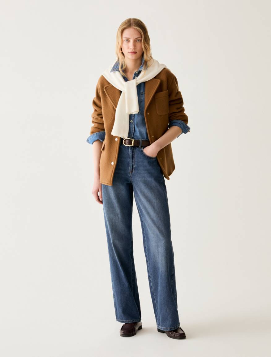 Jeans puddle fit - BLUE JEANS - Pennyblack - 5