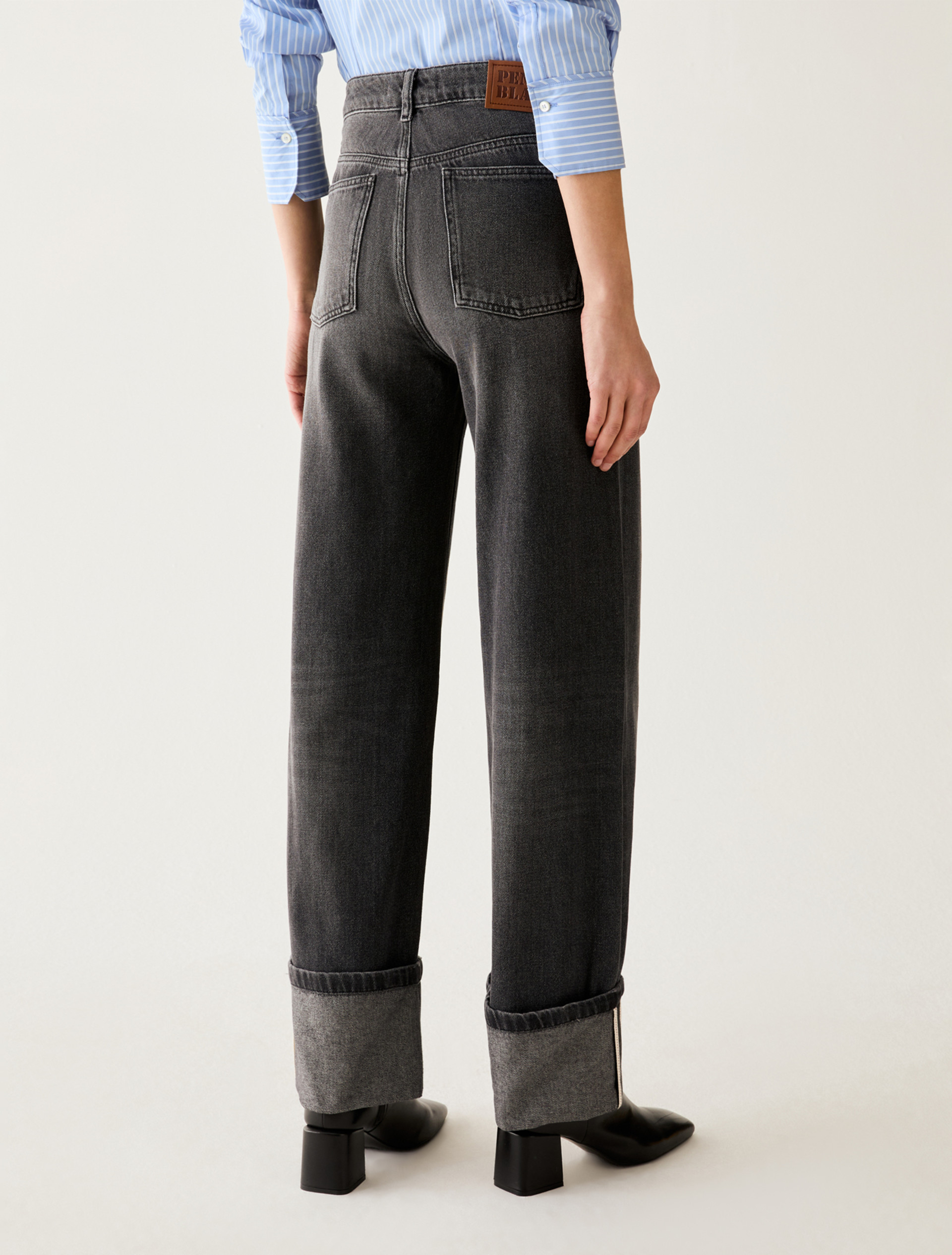 Straight-cut jeans - GREY - Pennyblack - 3