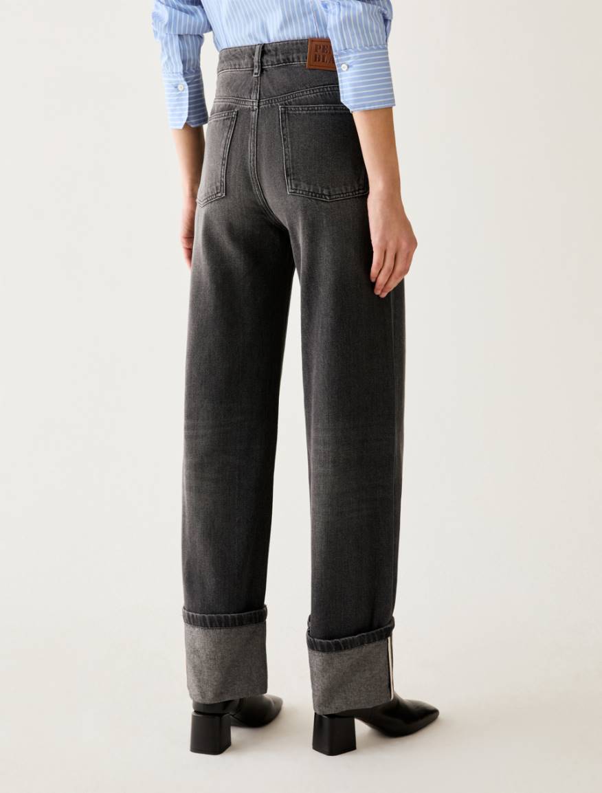 Straight-cut jeans - GREY - Pennyblack - 3