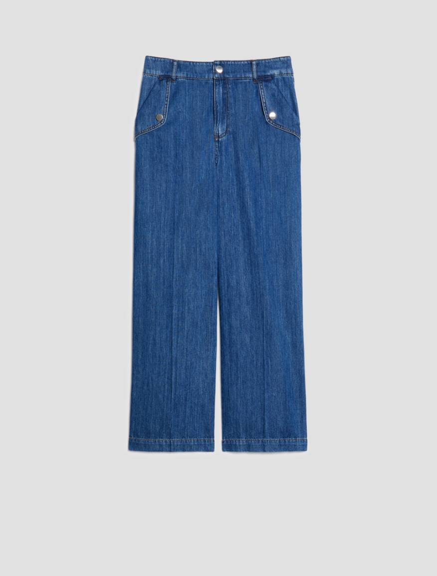 Lightweight straight-leg jeans - BLUE JEANS - Pennyblack - 2